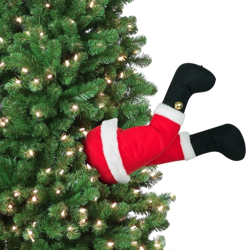 *WILL BE DONATED APR 19* Santa Legs Christmas Tree Decoration